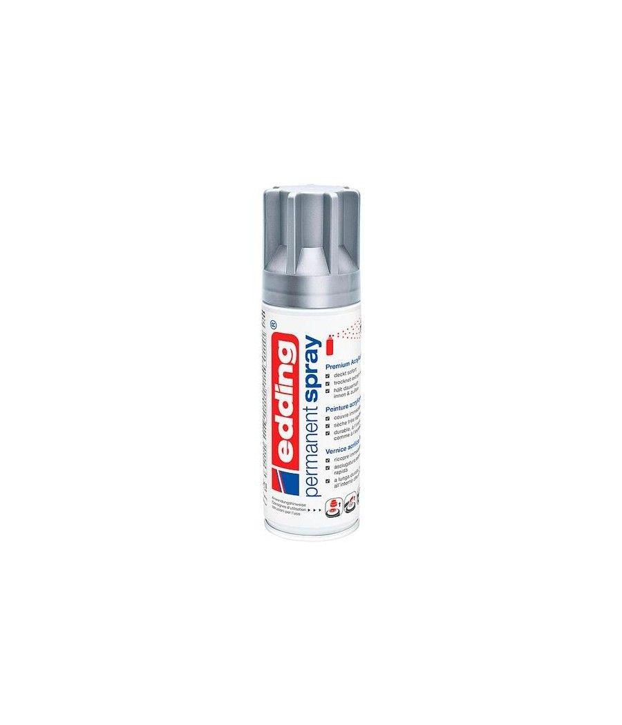 Edding pintura permanente en spray bote 200ml plata mate