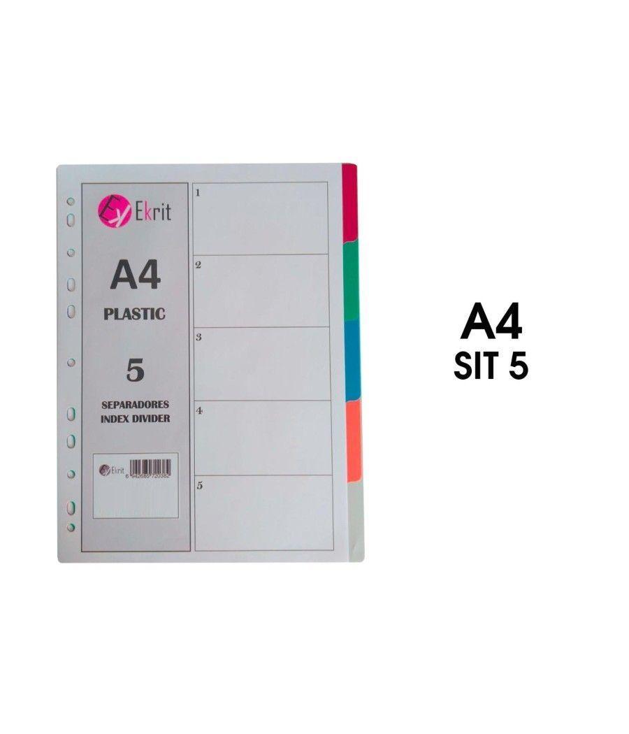 Ekrit separadores pp a4 11 taladros 5 colores
