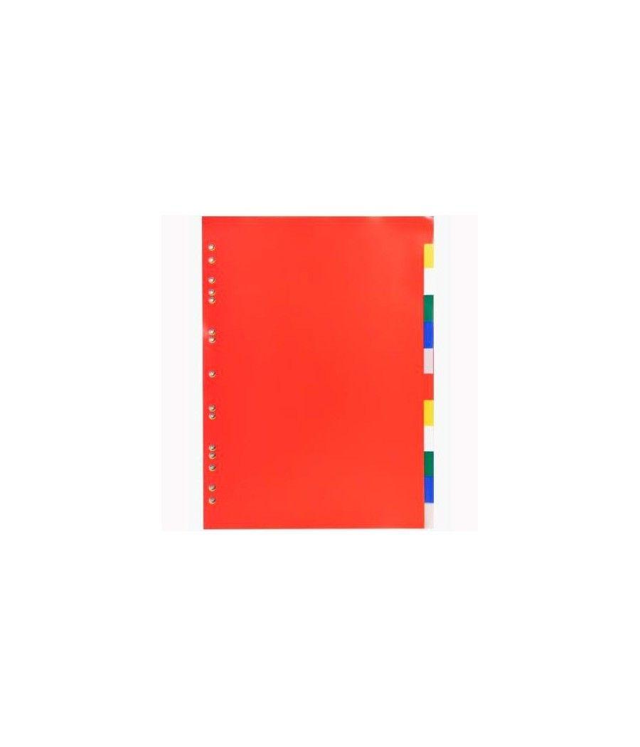 Exacompta juego separadores 12 posiciones a4 neutros pp flexible opaco c/surtidos