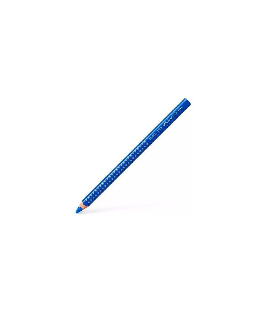 Faber castell lápices de colores jumbo grip azul cobalto pack 12 unidades