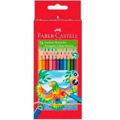 Faber castell estuche 24 lápices de colores triangulares surtidos