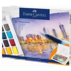 Faber castell acuarelas en pastillas creative studio colores surtidos estuche 36 ud