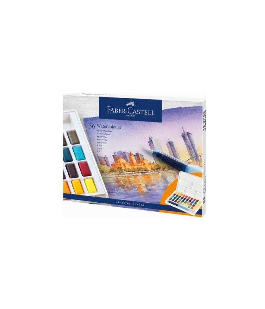 Faber castell estuche 36 acuarelas creative studio pastillas c/surtidos