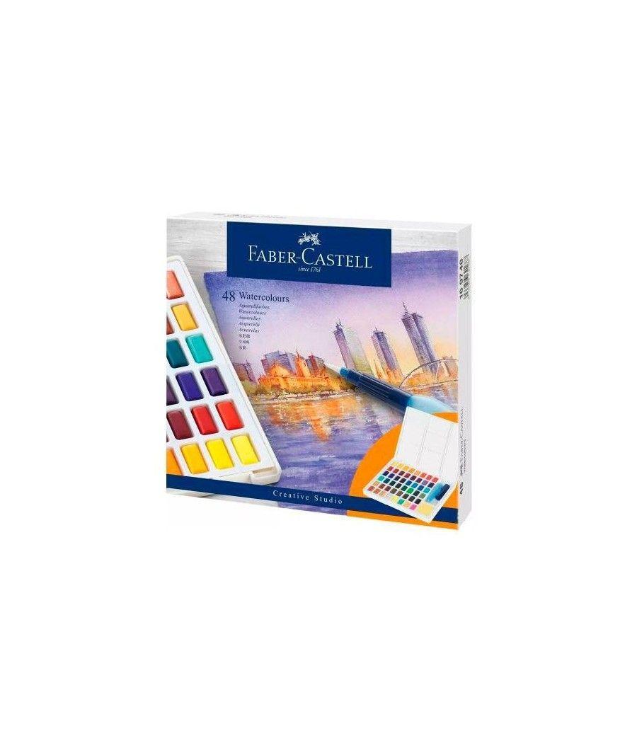 Faber castell estuche 48 acuarelas creative studio pastillas c/surtidos
