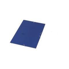 Fabrisa carpeta de gomas azul basica con tres solapas folio -5u-