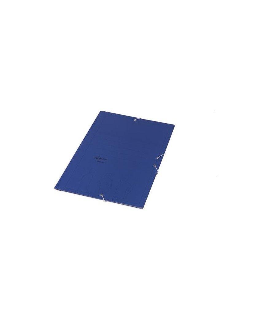 Fabrisa carpeta de gomas azul basica con tres solapas cuarto pack 5 unidades