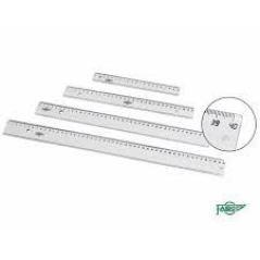 Faibo regla escolar 40cm transparente