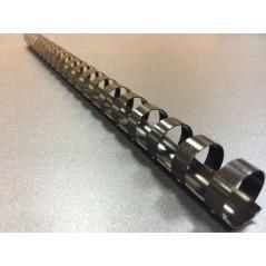 Fellowes canutillo 12mm plástico negro pack 100 ud