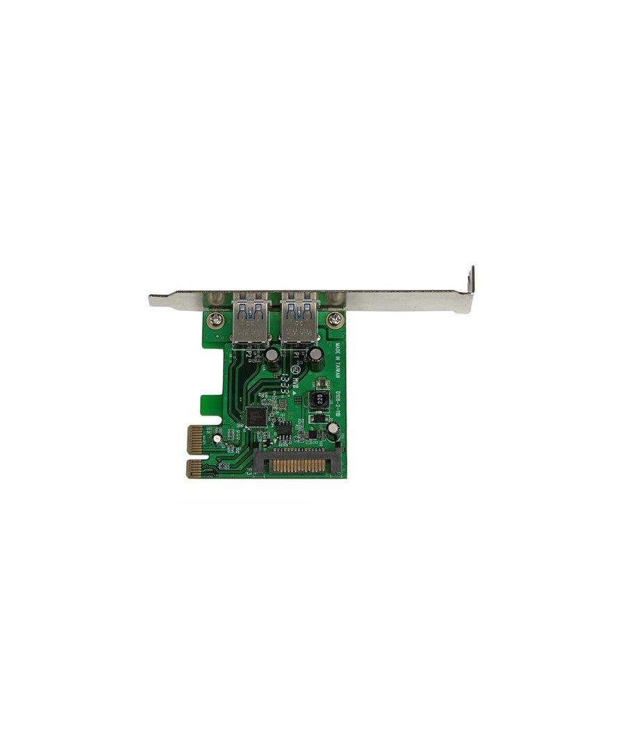 StarTech.com Tarjeta PCI Express de 2 Puertos USB 3.0 SuperSpeed con UASP y Alimentación SATA - Adaptador Interno - Imagen 2