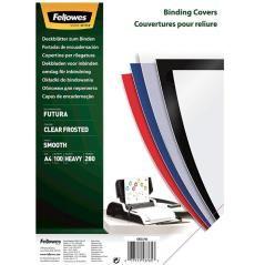 Fellowes pack de 100 portadas pp transparente 280 micras