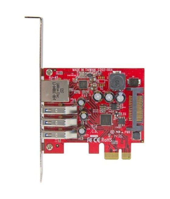 StarTech.com Tarjeta Adaptador de Red Ethernet Gigabit Combo con Hub Concentrador USB 3.0 de 3 Puertos - Imagen 3