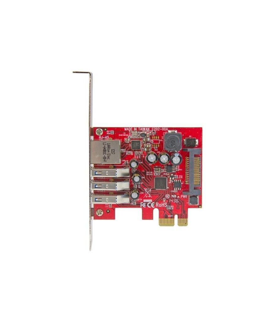 StarTech.com Tarjeta Adaptador de Red Ethernet Gigabit Combo con Hub Concentrador USB 3.0 de 3 Puertos - Imagen 3