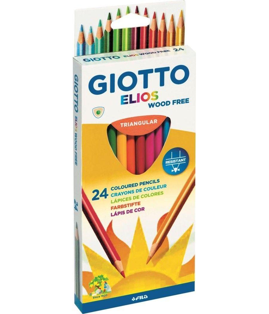 Giotto lápices de colores elios libre de madera estuche de 24