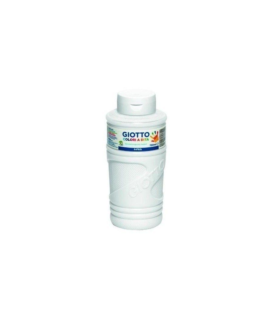 Giotto pintura de dedos de 750 ml color blanco