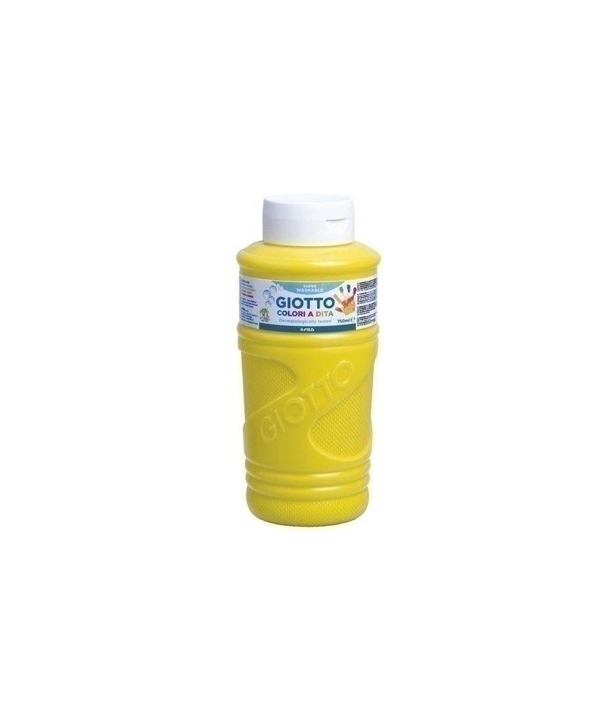 Giotto pintura de dedos de 750 ml color amarillo