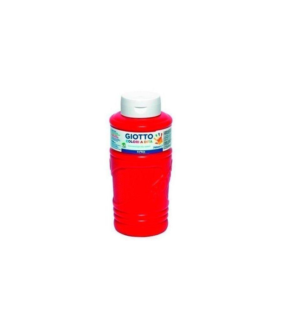 Giotto pintura de dedos de 750 ml color rojo