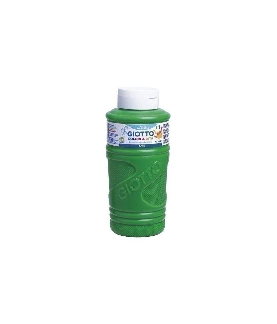 Giotto pintura de dedos de 750 ml color verde