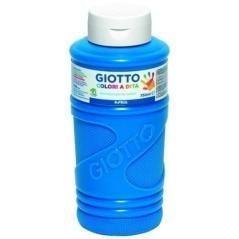 Giotto pintura de dedos de 750 ml color azul cyan