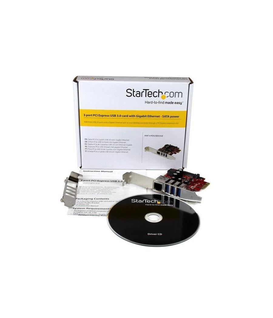 StarTech.com Tarjeta Adaptador de Red Ethernet Gigabit Combo con Hub Concentrador USB 3.0 de 3 Puertos - Imagen 6