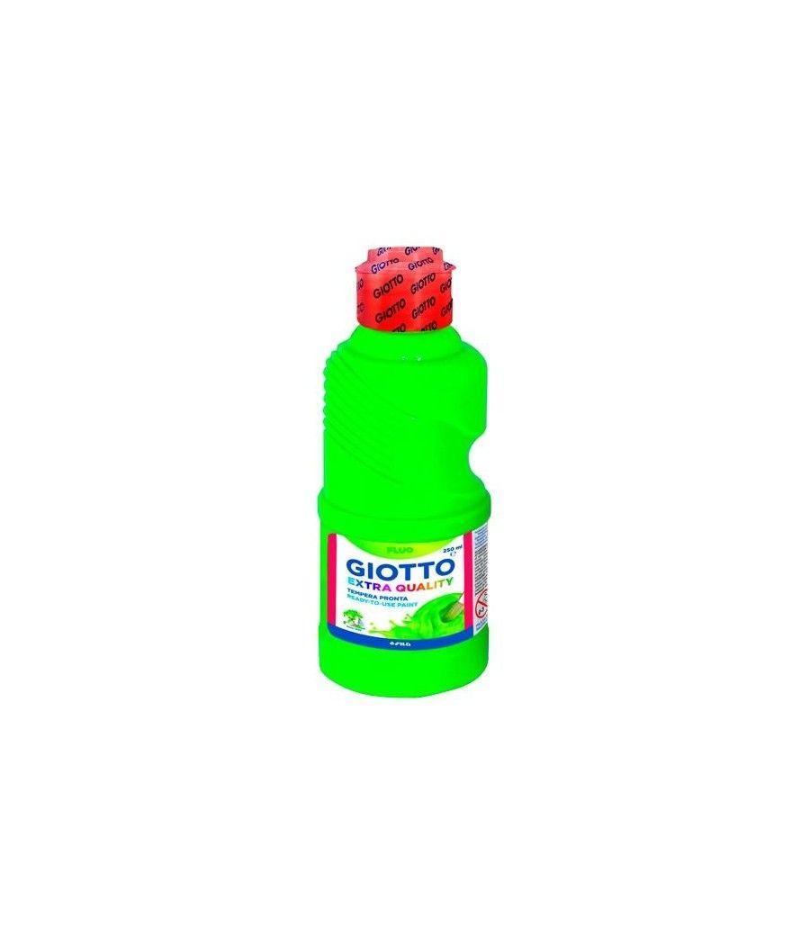 Giotto témpera fluo verde botella 250 ml