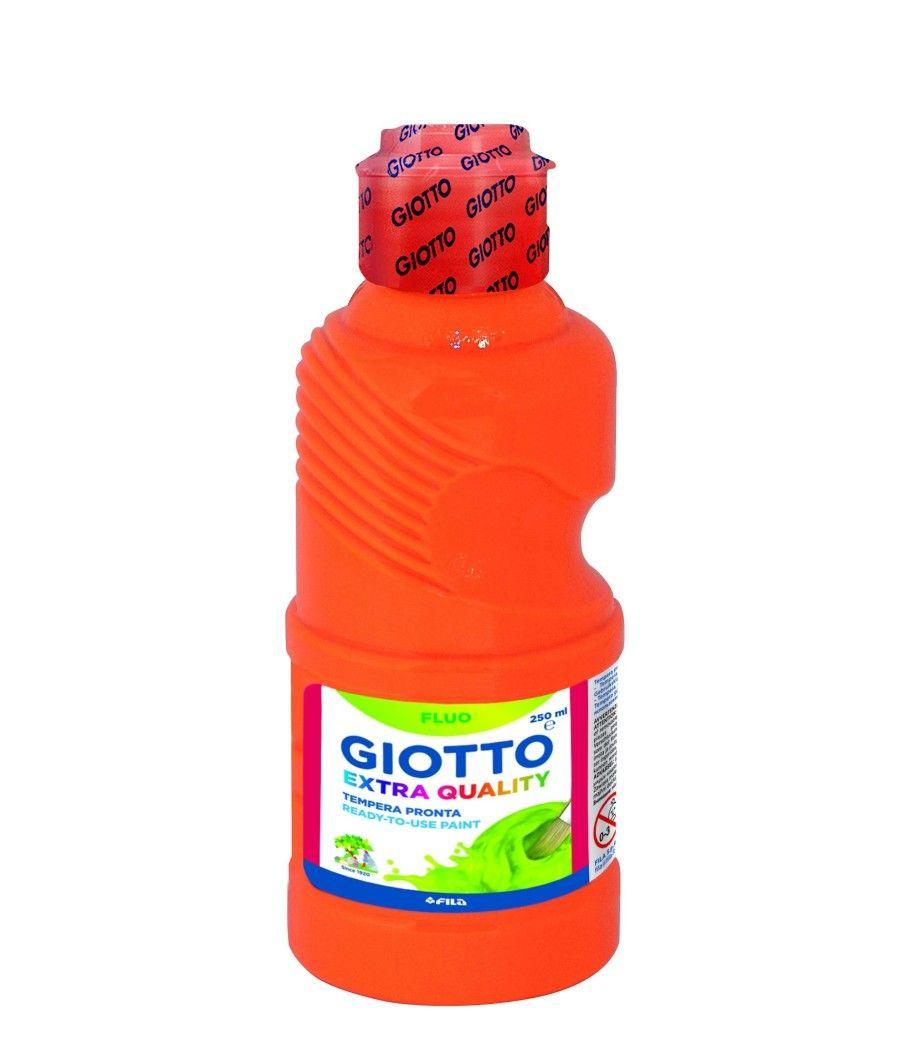Giotto témpera fluo naranja botella 250 ml