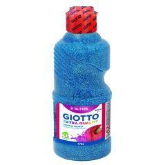 Giotto témpera glitter azul botella 250 ml