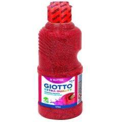 Giotto témpera glitter rojo botella 250 ml