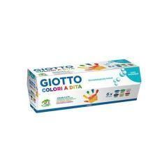 Giotto pintura de dedos de 100 ml colores estuche de 6 botes