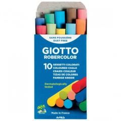 Giotto tiza robercolor colores surtidos antipolvo caja de 10