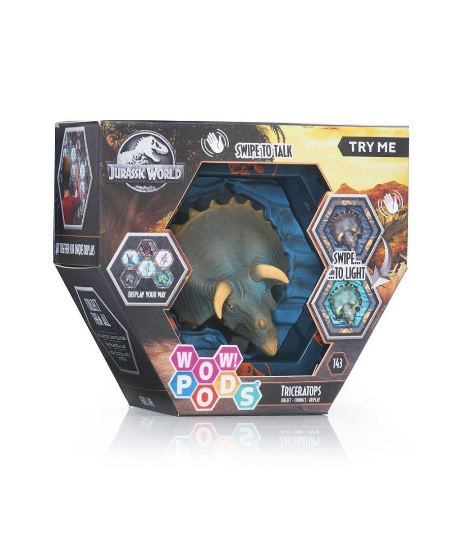 Figura wow! pod jurassic world triceratops sfx con sonido