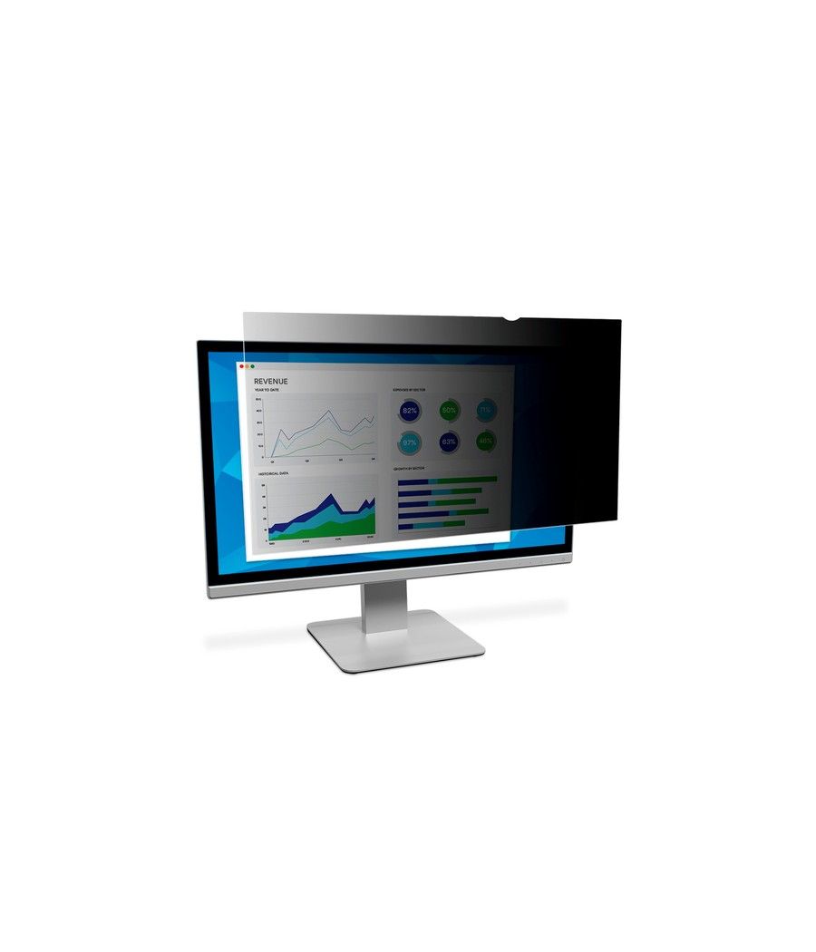 3M Filtro de privacidad de para monitor de escritorio con pantalla panorámica de 21,5" - Imagen 1
