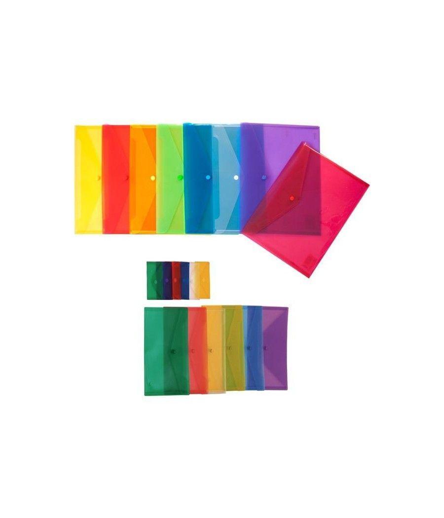 Grafoplás sobre broche ecoplás folio polipropileno translúcido fucsia broche