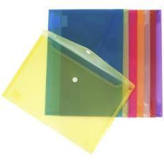 Grafoplás sobre velcro ecoplás folio polipropileno translúcido azul -12u-