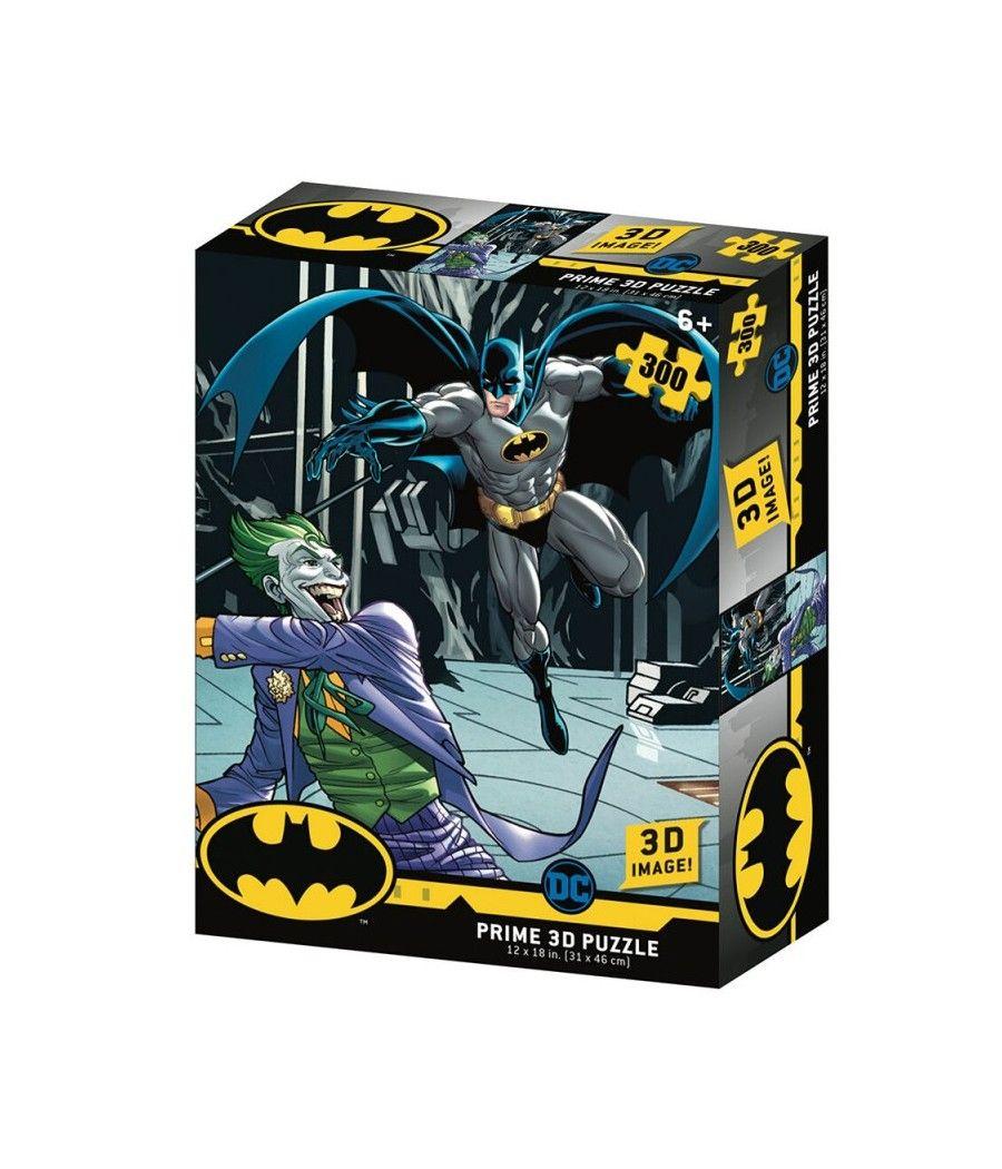 Puzzle 3d lenticular dc comics batman vs joker 300 piezas