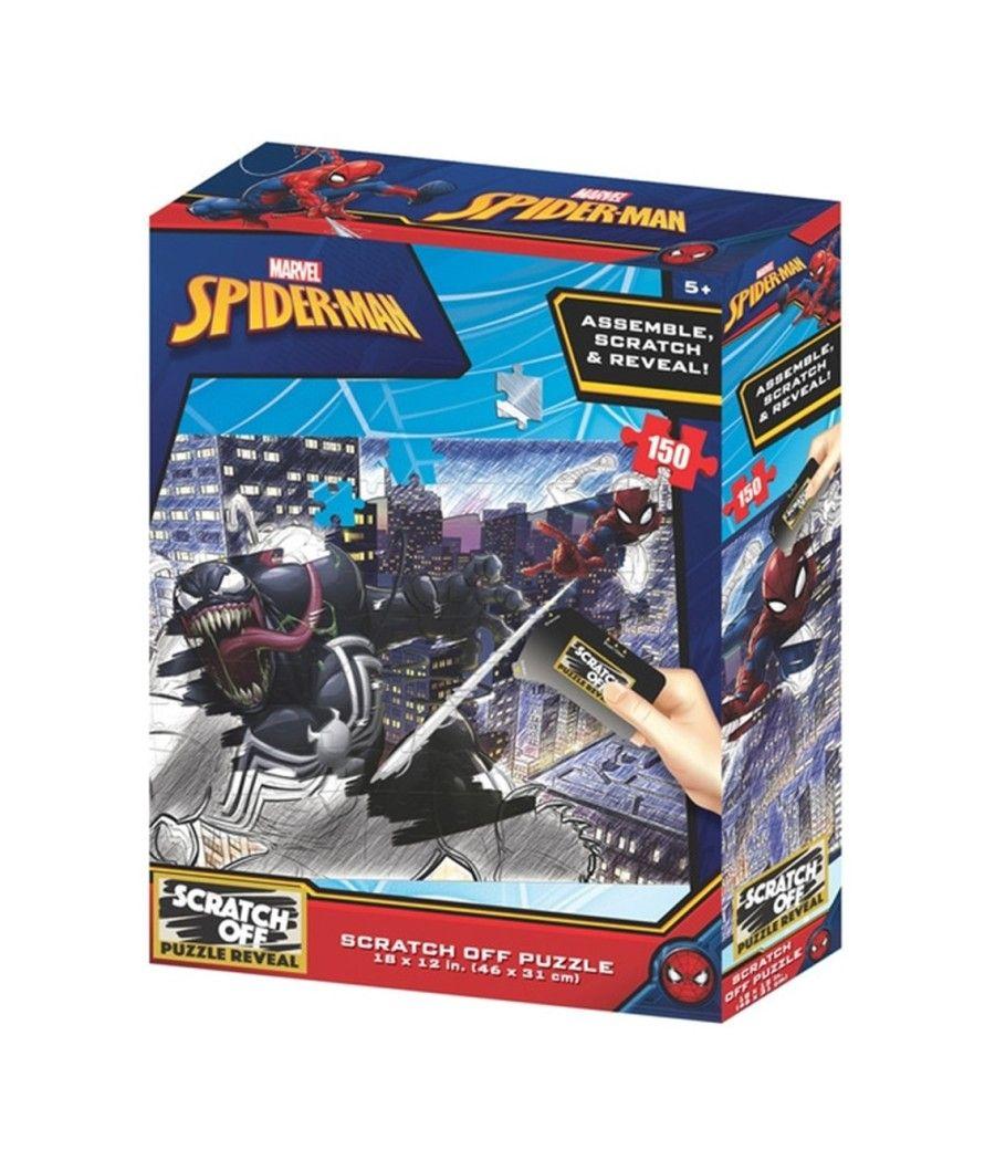 Puzzle para rascar prime 3d marvel spiderman vs venom 150 piezas