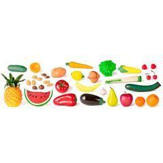 Juego miniland frutas hortalizas y frutos secos 36 piezas