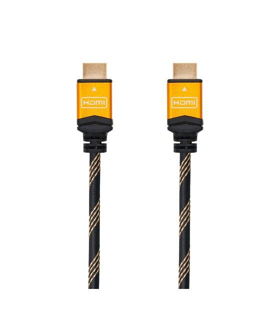 Nanocable - cable hdmi v1.4 (alta velocidad/hec) - a/m-a/m - negro-oro - 1.8m