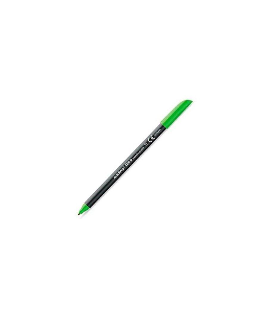 Edding rotulador punta de fibra 1200 verde claro pack 10 unidades