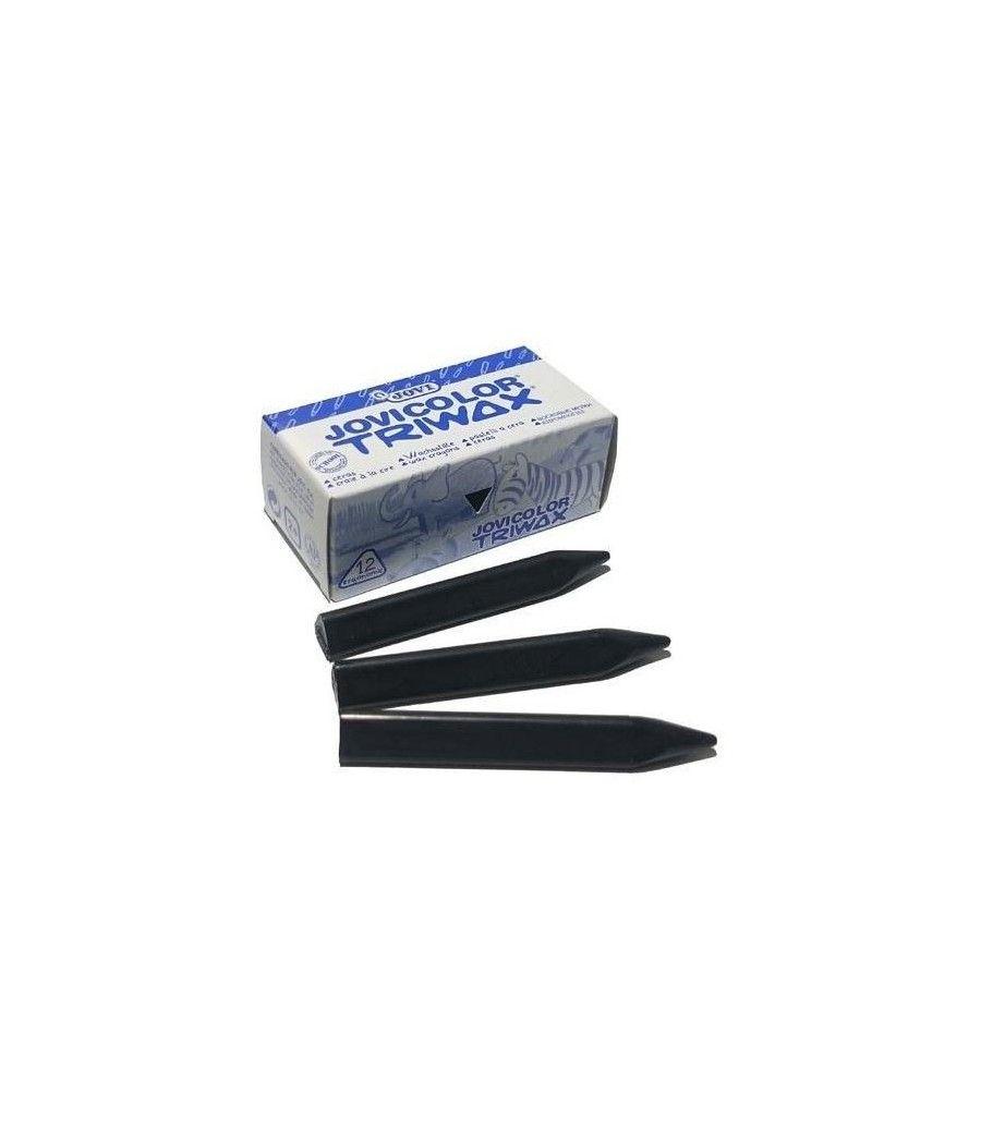 Jovi ceras jovicolor triwax 82mm negro caja -12u-