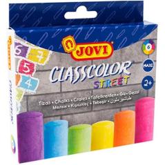 Jovi estuche 6 tizas classcolor street maxi +2 años colores surtidos