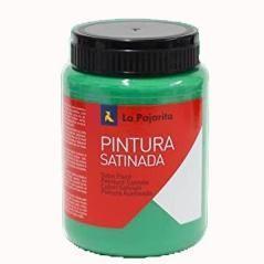 La pajarita témpera escolar bote de 375ml satinada verde vivo l-17