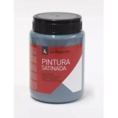 La pajarita témpera escolar bote de 35ml satinada azul metal l-34