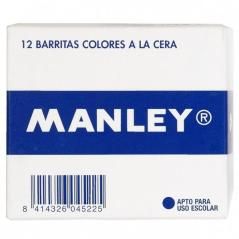 Manley estuche de 12 ceras 60mm (5) amarillo oscuro