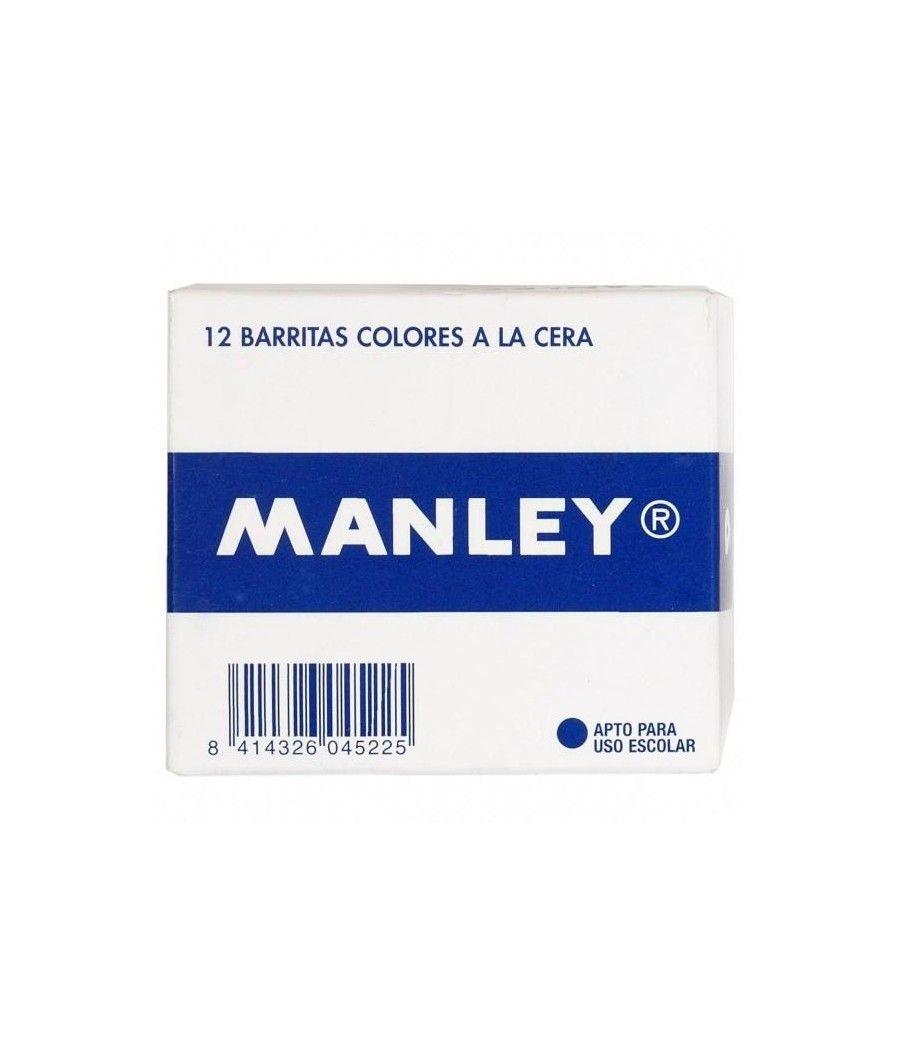 Manley estuche de 12 ceras 60mm (5) amarillo oscuro