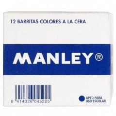 Manley estuche de 12 ceras 60mm (50) verde intenso