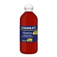 Manley témpera preparada botella de 500ml rojo