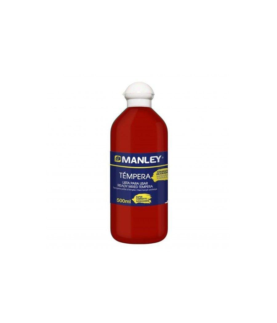 Manley témpera preparada botella de 500ml rojo