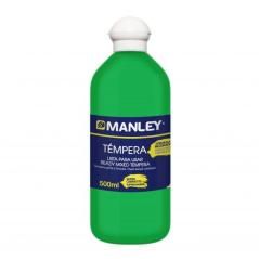 Manley témpera preparada botella de 500ml verde primavera