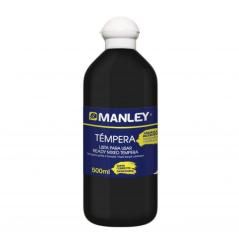 Manley témpera preparada botella de 500ml negro