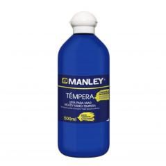 Manley témpera preparada botella de 500ml azul oscuro